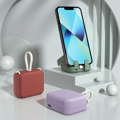 Mini Powerbank mit Handyhalterung – Tragbare 4000mAh Powerbank für iPhone und Android 1
