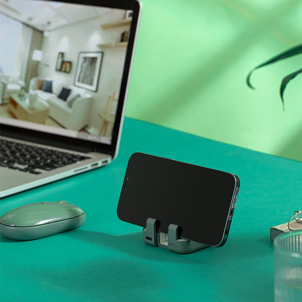 Mini Powerbank mit Handyhalterung – Tragbare 4000mAh Powerbank für iPhone und Android 4