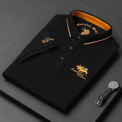 Variant image for Herren Polo Shirt Schwarz Größe L Baumwollmischung-6
