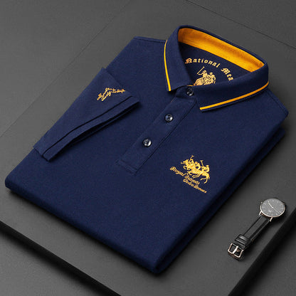 Variant image for Herren Polo Shirt Schwarz Größe L Baumwollmischung-11
