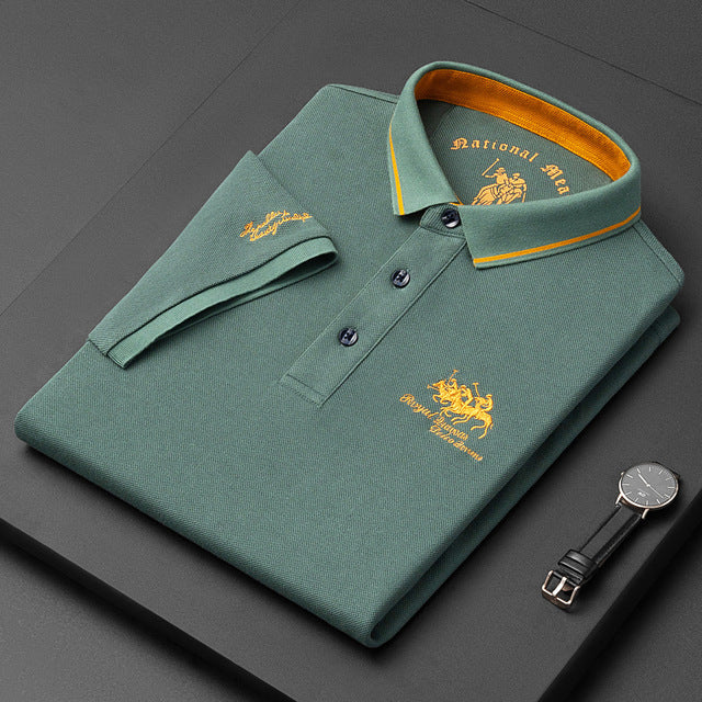 Variant image for Herren Polo Shirt Schwarz Größe L Baumwollmischung-16