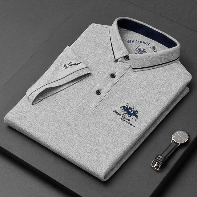 Variant image for Herren Polo Shirt Schwarz Größe L Baumwollmischung-1
