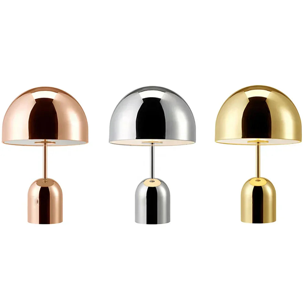 Moderne Dimmbare LED Tischlampe im Pilzdesign aus ABS und Stahl – Stilvolle Tischleuchte für Wohnräume und Büros 4