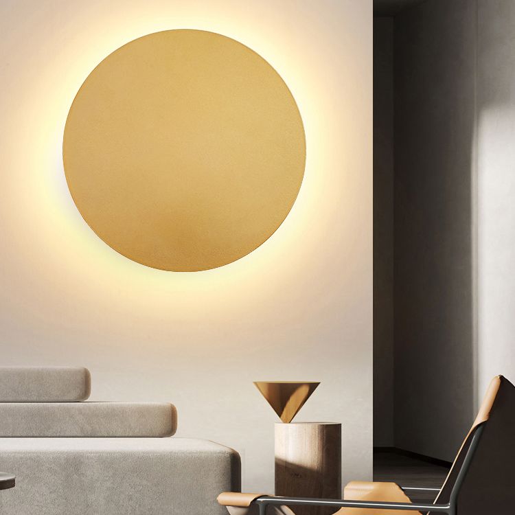 Moderne LED Wandleuchte Schwarz für Innenräume – Stilvolle Metallrunde mit Warmem Licht für Schlafzimmer und Wohnzimmer 1