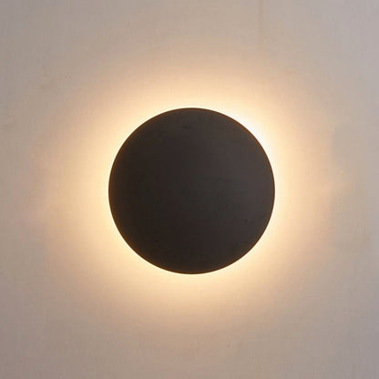 Moderne LED Wandleuchte Schwarz für Innenräume – Stilvolle Metallrunde mit Warmem Licht für Schlafzimmer und Wohnzimmer 4