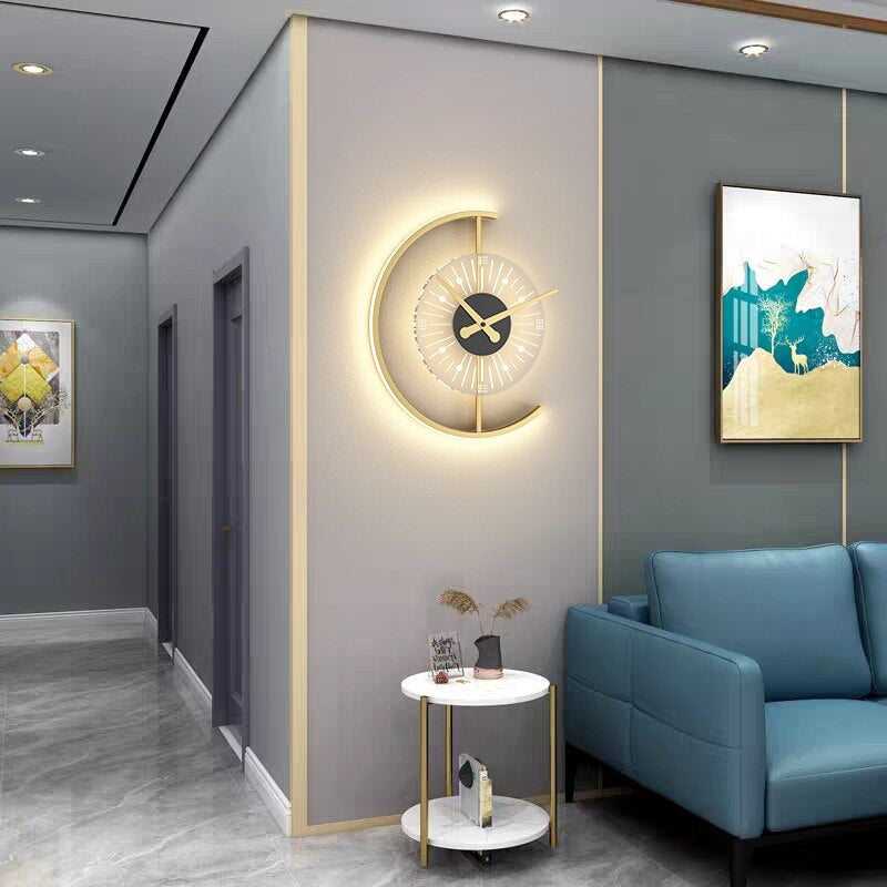 Moderne LED Wanduhr Schwarz – 40 cm Großes Display für Stilvolle Raumgestaltung und klare Anzeige 0