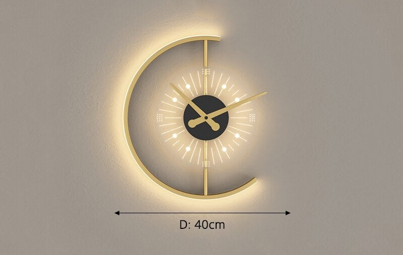 Moderne LED Wanduhr Schwarz – 40 cm Großes Display für Stilvolle Raumgestaltung und klare Anzeige 1