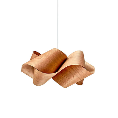 Moderne Pendelleuchte aus Holz mit Handgefertigtem Lampenschirm – Elegante Hängelampe für Esszimmer und Wohnräume 11