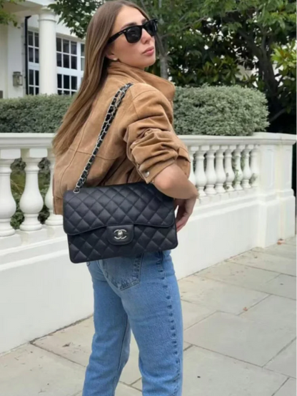Modische Damenjacke aus Wildleder – Kurz, Lässig, mit Taschen, Langarm für Frühling und Herbst 1