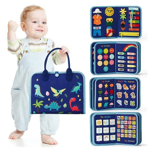 Montessori Bildungsbuch für Kinder ab 1 Jahr – Interaktive Lernhilfe zur Förderung von Motorik und Selbstständigkeit 0