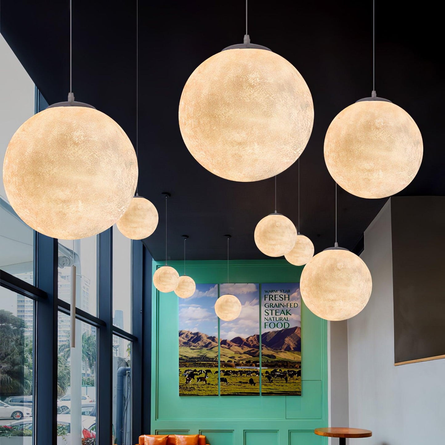 Helle luminária pendente de teto – Iluminação elegante para áreas de jantar ou estar