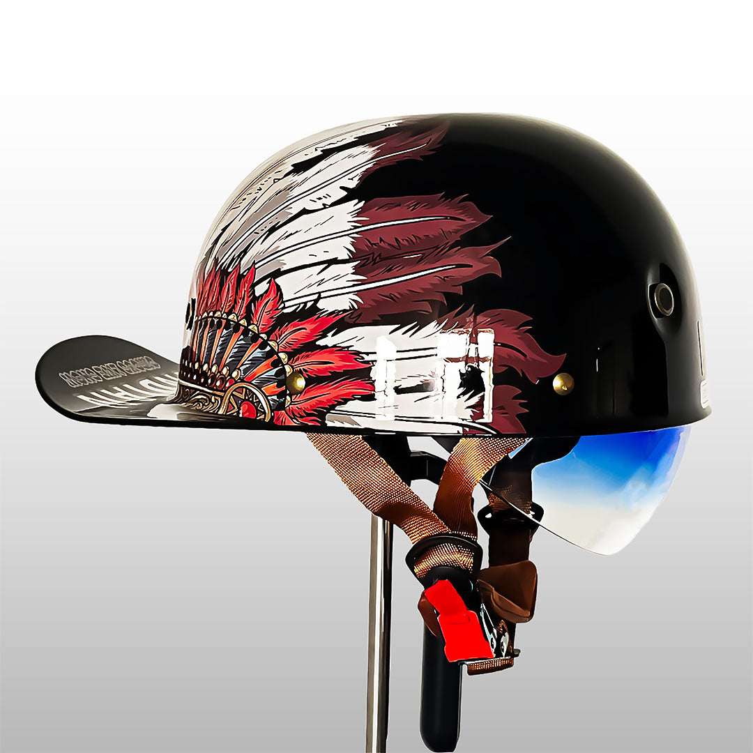 Moto-Baseballkappenhelm – Stilvolle und sichere Fahrausrüstung – DOT- und ECE-geprüft 12