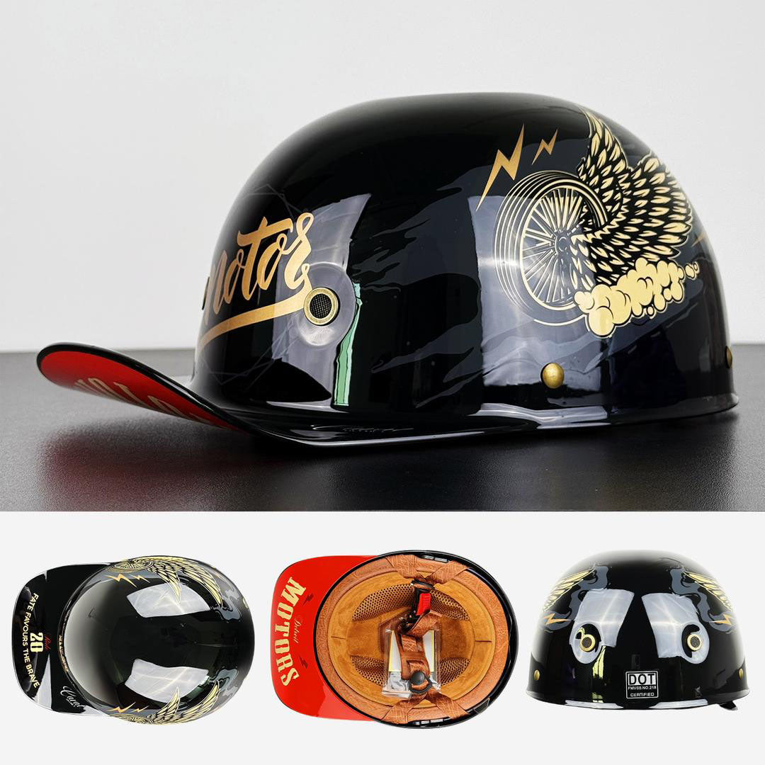 Moto-Baseballkappenhelm – Stilvolle und sichere Fahrausrüstung – DOT- und ECE-geprüft 6