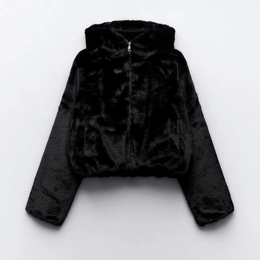 Natalia | Elegante Damen Winterjacke aus Kunstfell 0