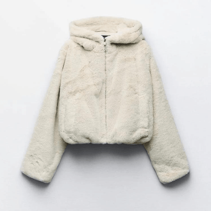 Natalia | Elegante Damen Winterjacke aus Kunstfell 1