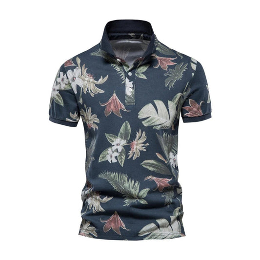 Herren Polo Shirt Gedruckt Atmungsaktiv Lässig Komfortabel-1