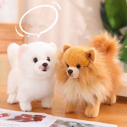 Niedlicher Plüschhund Pomeranian – Weiches Spielzeug für Kinder, Ideales Geschenk für Mädchen 1