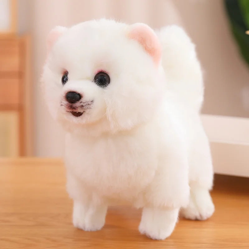 Niedlicher Plüschhund Pomeranian – Weiches Spielzeug für Kinder, Ideales Geschenk für Mädchen 7