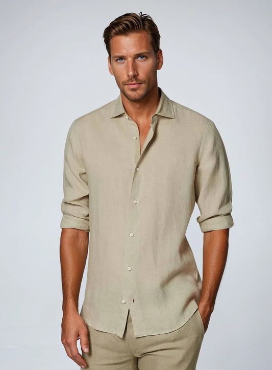 Noah | Elegantes Atmungsaktives Leinenhemd Herren 0