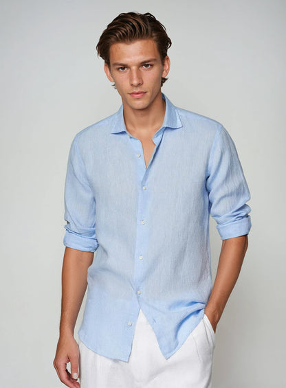 Noah | Elegantes Atmungsaktives Leinenhemd Herren 0