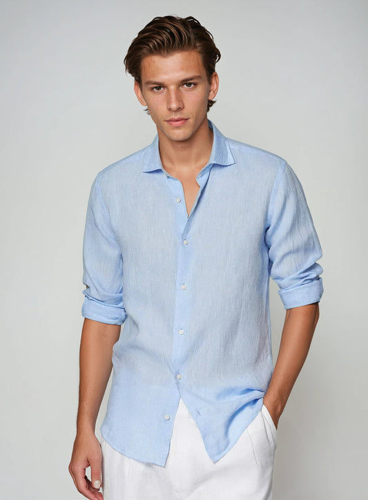 Noah | Elegantes Atmungsaktives Leinenhemd Herren 0