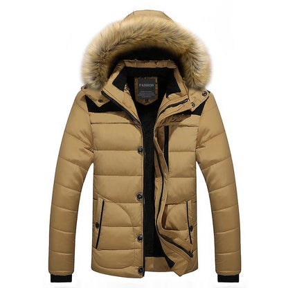Noah | Stylischer Warmer Wintermantel Herren Mit Pelzverkleidung 4