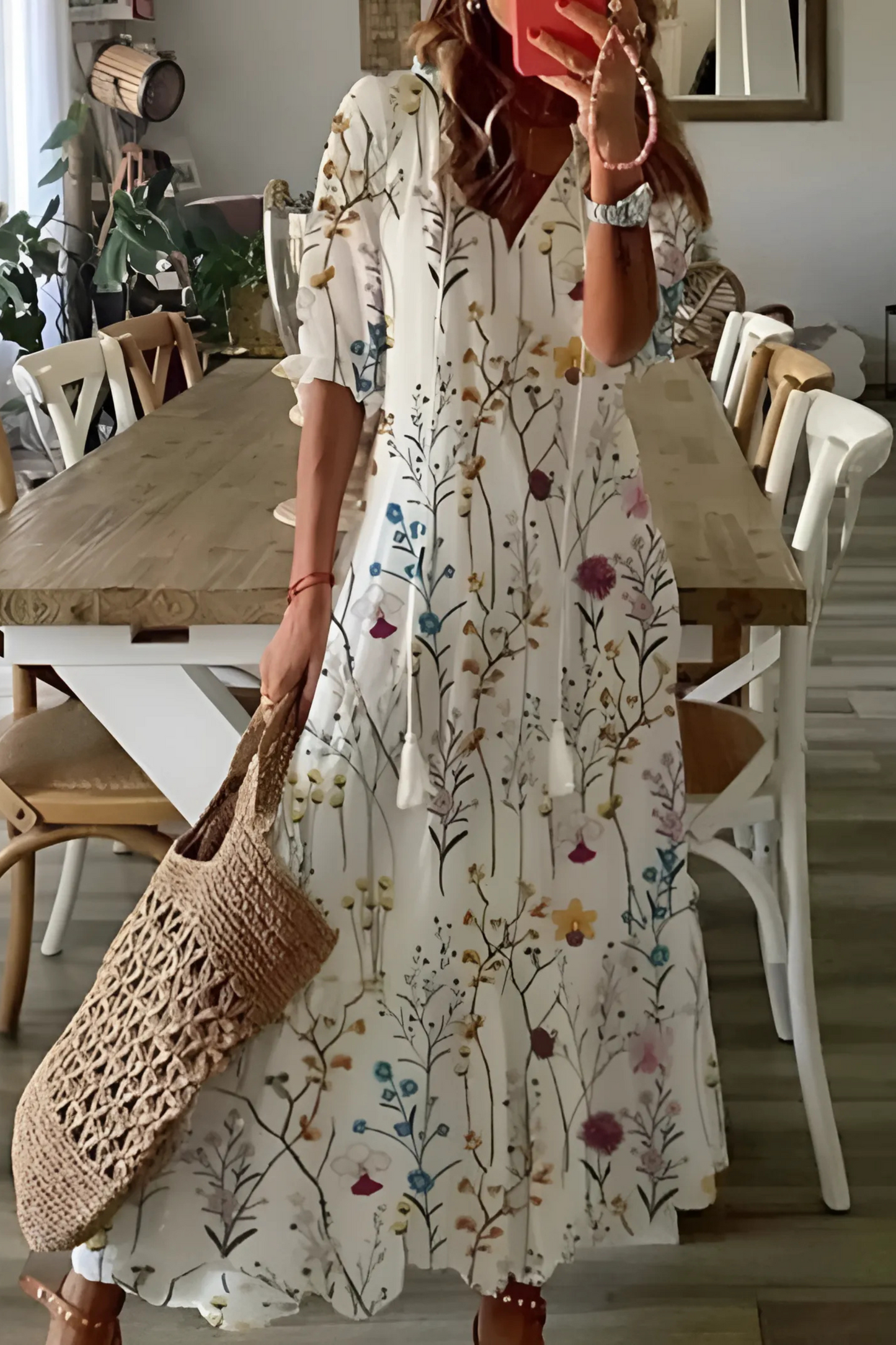 Variant image for Damen Fließendes Kleid Mehrfarbig Größe M Polyester - Sommerkleider für Elegante Anlässe-19