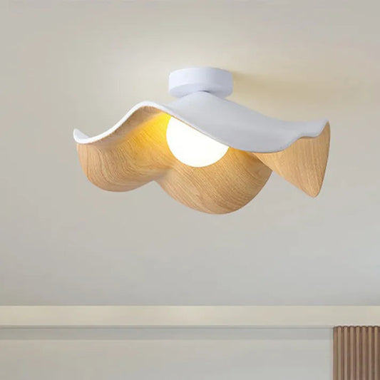NordicPetal – Lotus-Deckenleuchte aus Holz 0