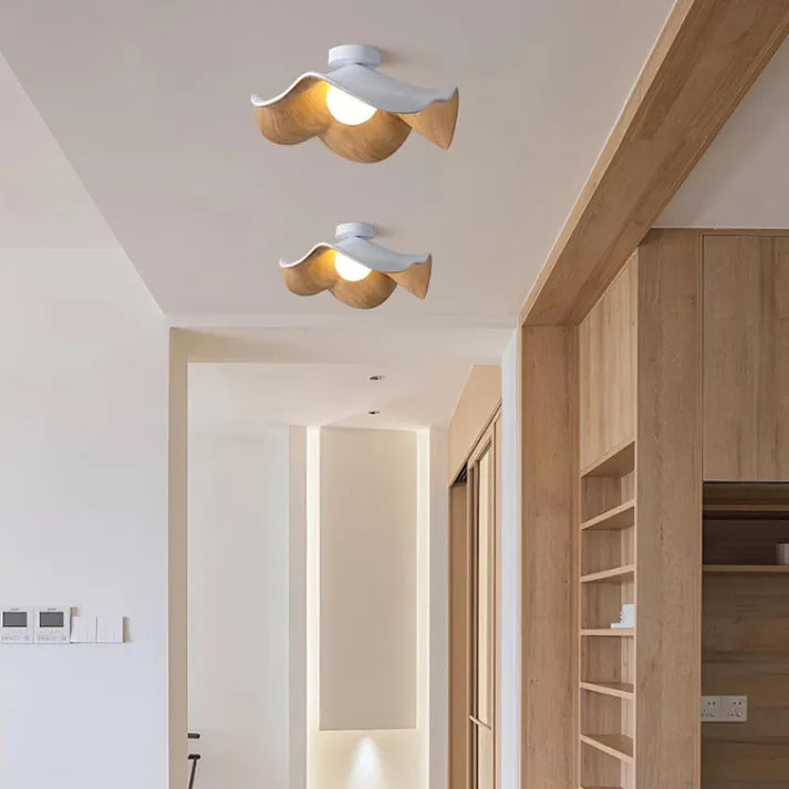 NordicPetal – Lotus-Deckenleuchte aus Holz 5