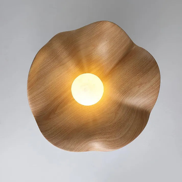 NordicPetal – Lotus-Deckenleuchte aus Holz 8
