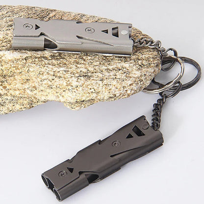 Notfallpfeife aus Aluminium und Edelstahl – 120 dB Lautstärke, Wetterfest und Ultraleicht, Kompakt für Outdoor-Abenteuer 5