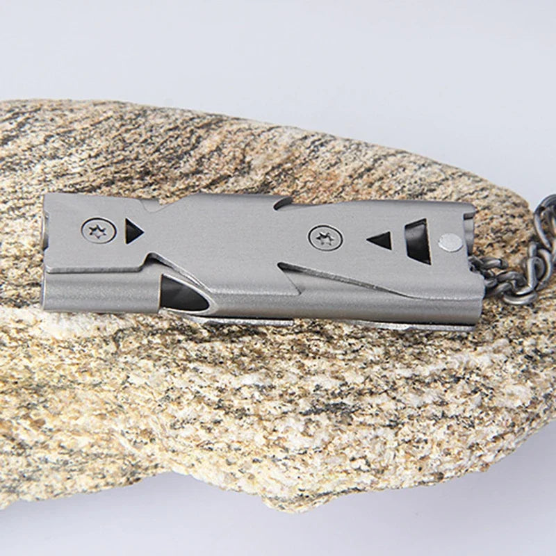Notfallpfeife aus Aluminium und Edelstahl – 120 dB Lautstärke, Wetterfest und Ultraleicht, Kompakt für Outdoor-Abenteuer 7