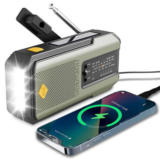 Notfallradio mit Powerbank und SOS-Alarm – Kompaktes Gerät für Stromausfälle und Krisensituationen 0