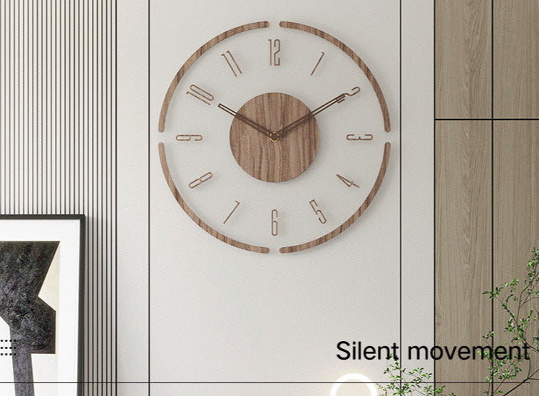 HolzSchön Time – Timeless Wall Clock made of Solid Wood (Nordic Design)