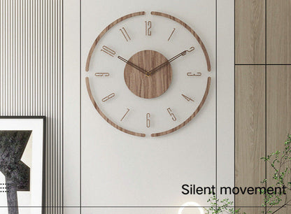HolzSchön Time – Timeless Wall Clock made of Solid Wood (Nordic Design)