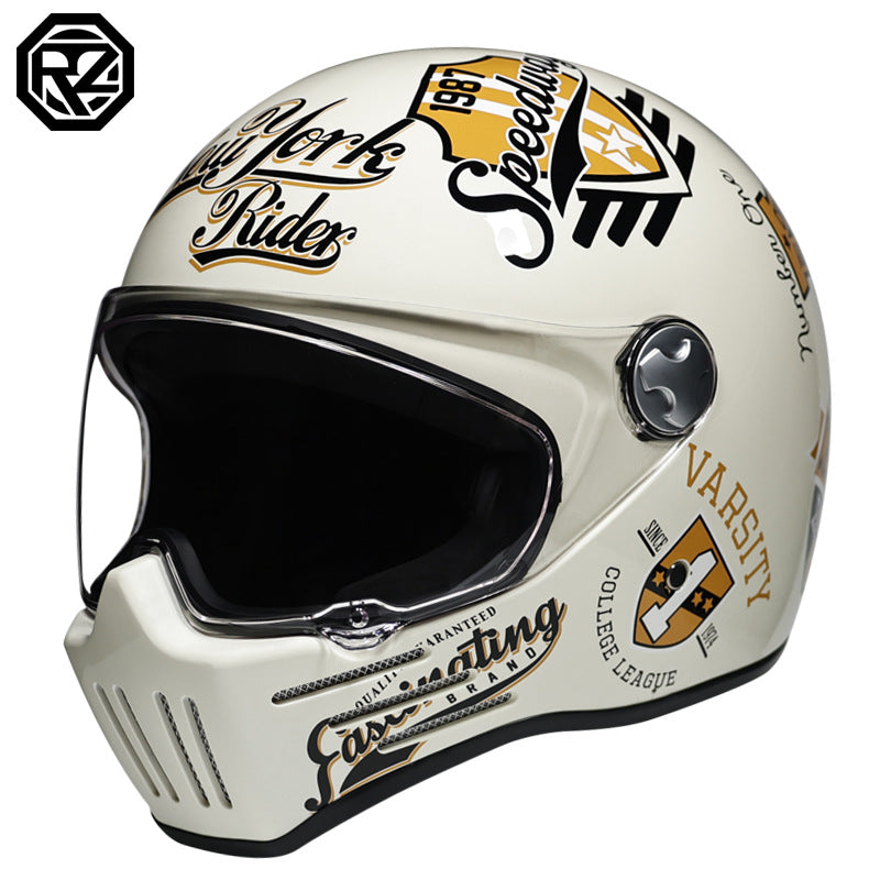 Men's Full Face Motorcycle Helmet Carbon Fiber Lightweight DOT ECE Certified