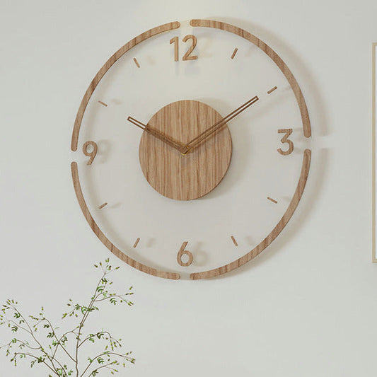 HolzSchön Time – Timeless Wall Clock made of Solid Wood (Nordic Design)