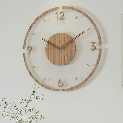 HolzSchön Time – Timeless Wall Clock made of Solid Wood (Nordic Design)