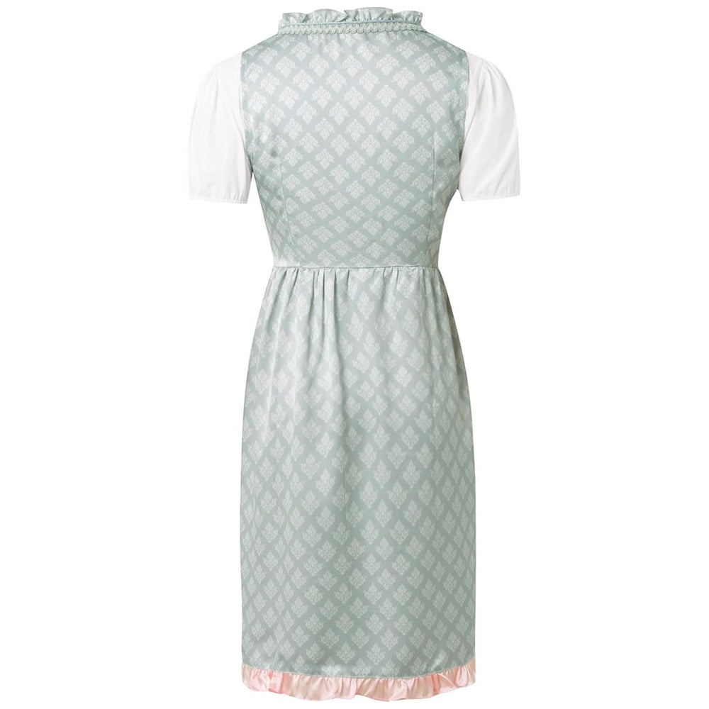 Oktoberfest 3-teiliges Dirndl zum Schnüren mit Schürze & Bluse 1