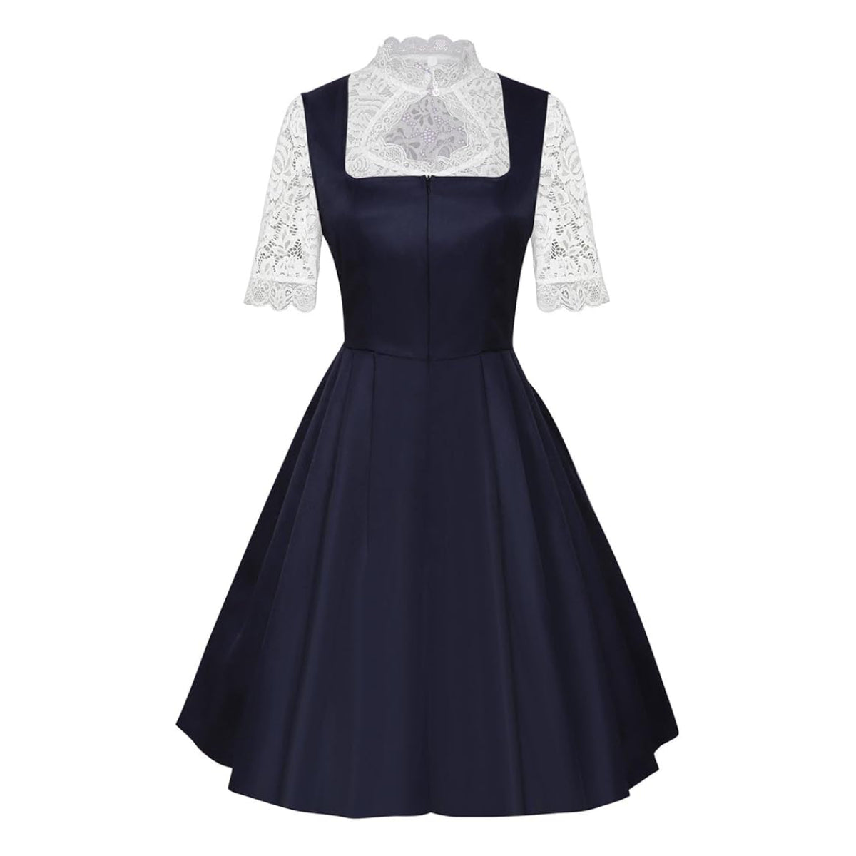 Oktoberfest Bayerisches Dirndlkleid mit Schürze und Spitzenbluse 4