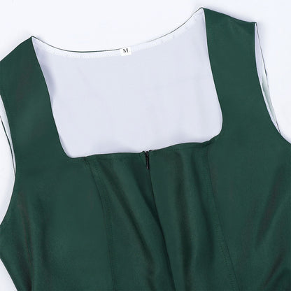 Oktoberfest Bayerisches Dirndlkleid mit Schürze und Spitzenbluse 4
