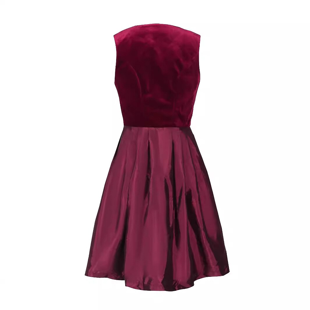 Oktoberfest Burgunderrotes traditionelles Dirndlkleid mit Schürze 4