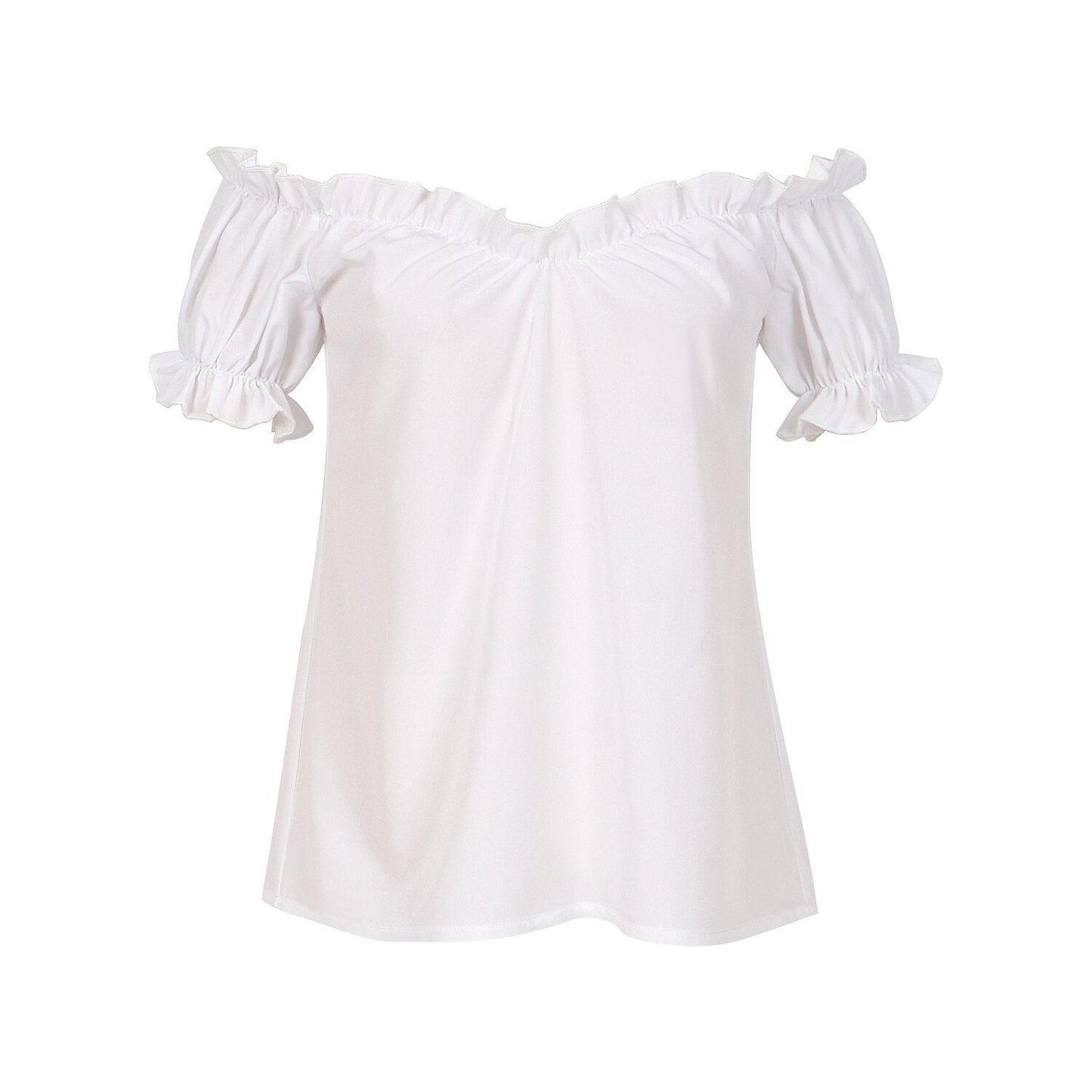 Oktoberfest Champagner Gold Dirndl Kleid mit Schürze und Bluse 4