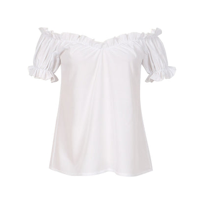 Oktoberfest Champagner Gold Dirndl Kleid mit Schürze und Bluse 4