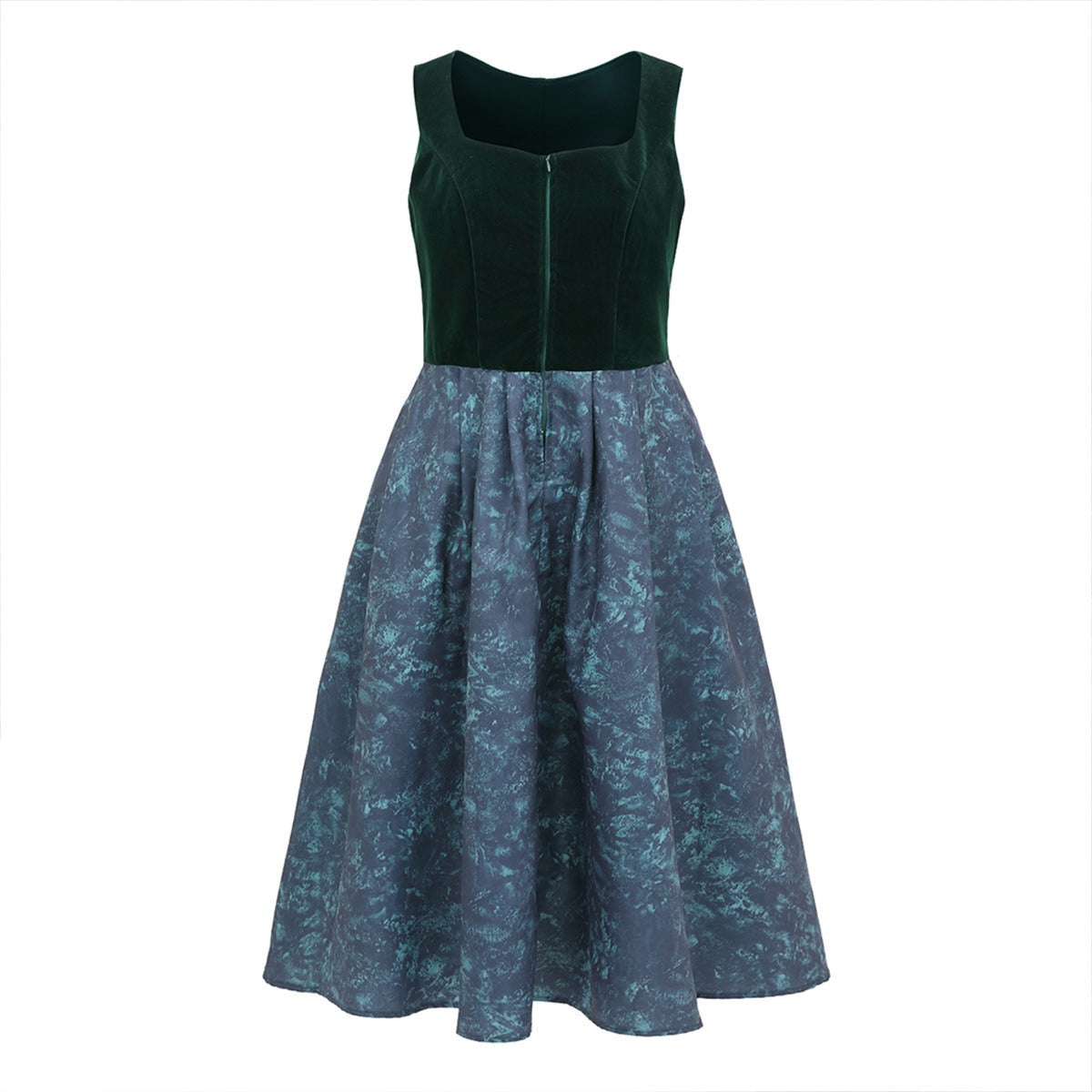 Oktoberfest Damen Dirndl Dunkelgrün mit Schürze 2