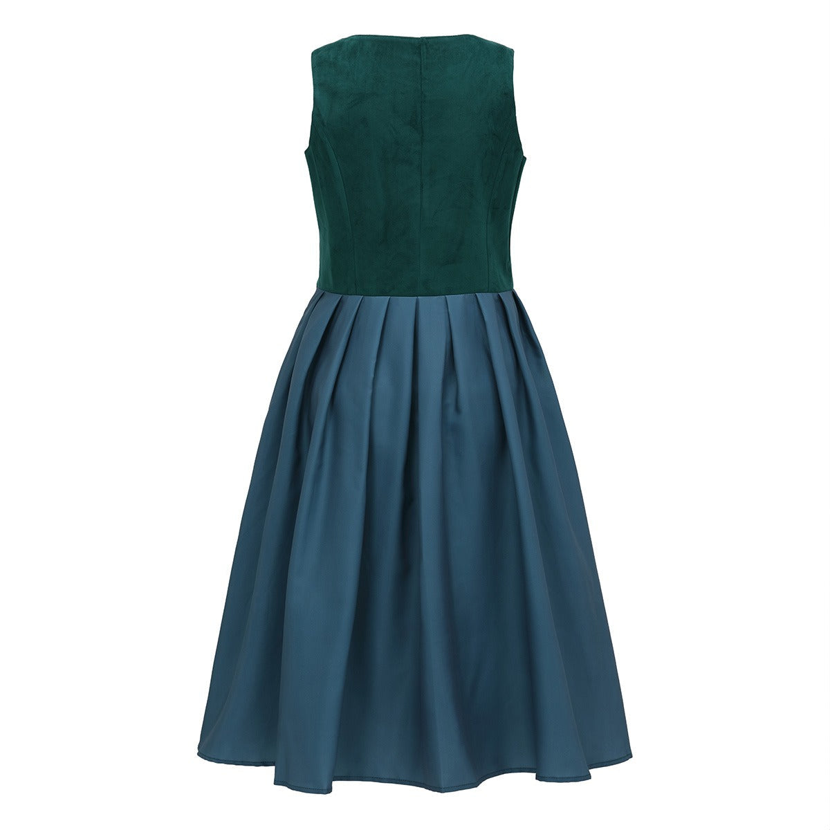 Oktoberfest Damen Dirndl Dunkelgrün mit Schürze 3