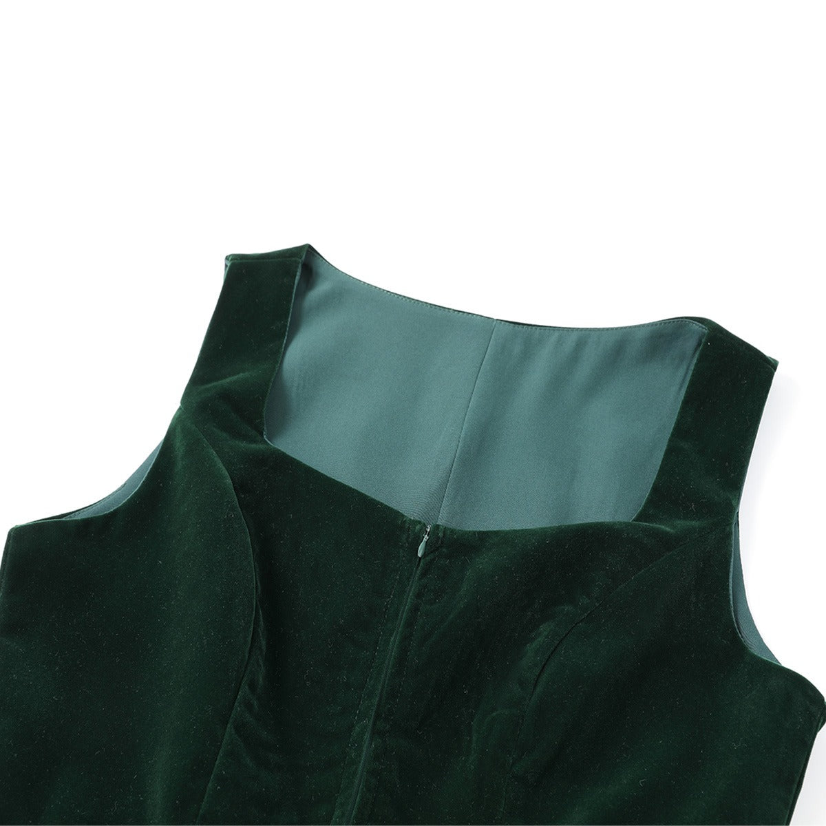 Oktoberfest Damen Dirndl Dunkelgrün mit Schürze 8