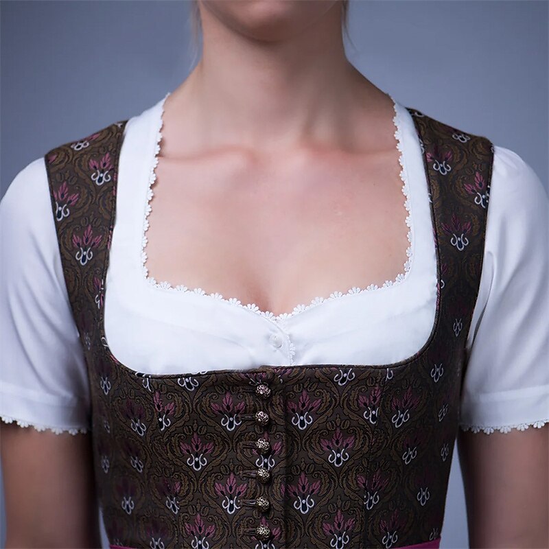 Oktoberfest Damen Dirndlbluse weiß 2