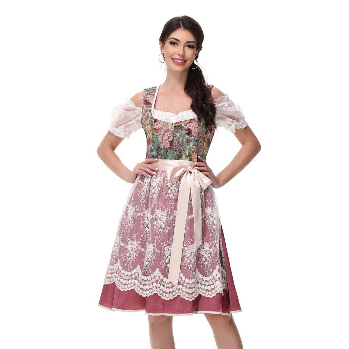 Oktoberfest Deutsches Dirndl im traditionellen Stil 2