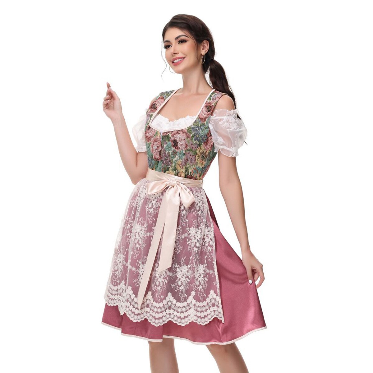 Oktoberfest Deutsches Dirndl im traditionellen Stil 3